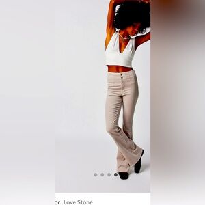 We the free , free people Jayde Cord Flare pants  in love stone color. 26
